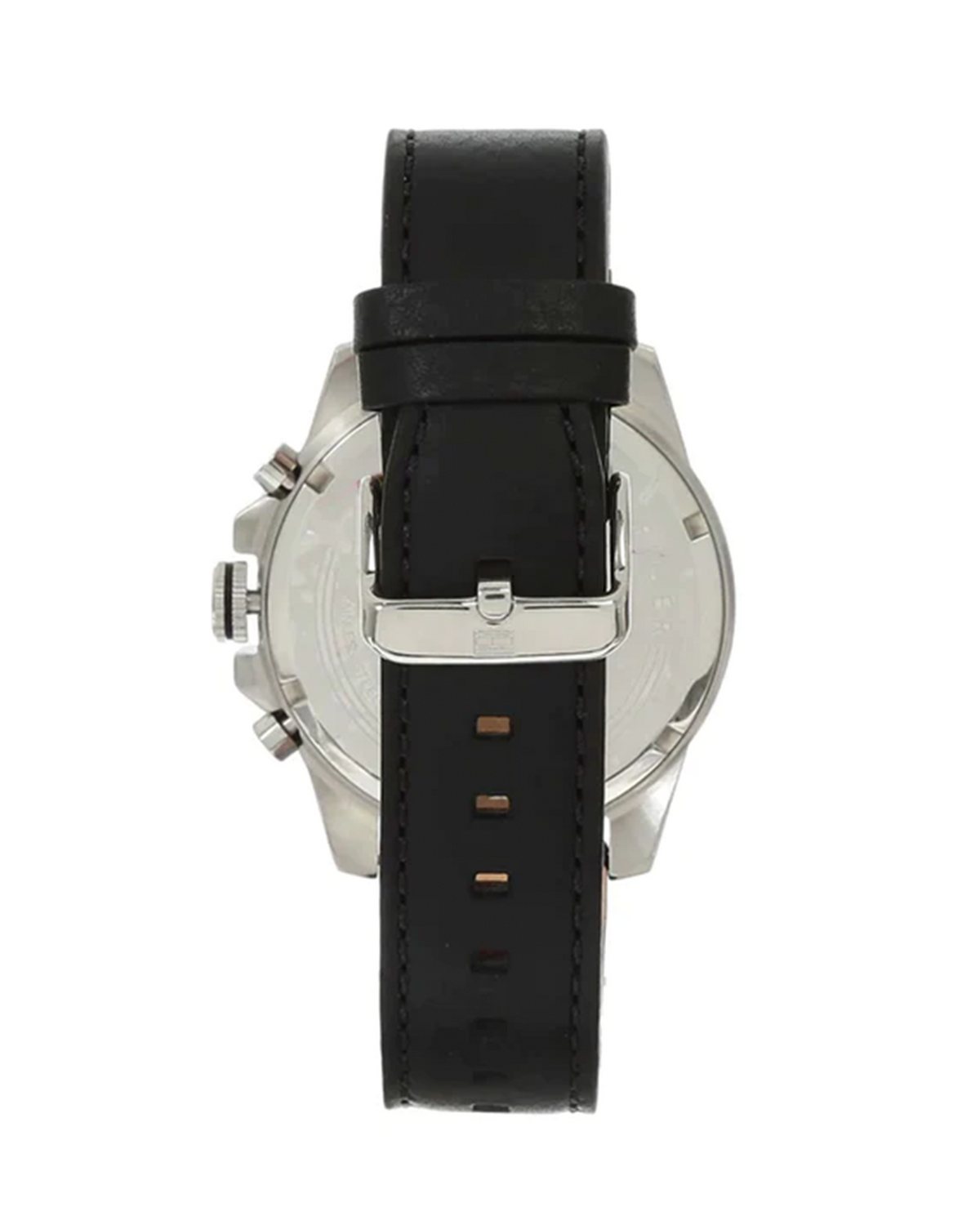 Tommy Hilfiger Decker 1791563 men's stainless steel watch with silver dial and calfskin leather strap