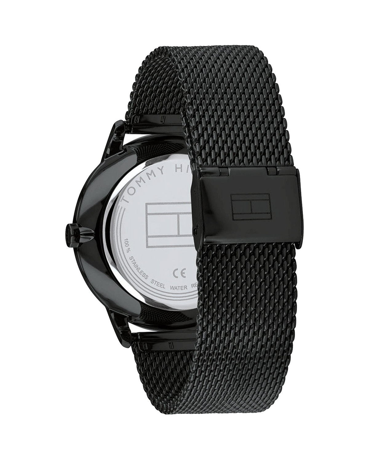Tommy Hilfiger Brad 1710392 44mm mesh bracelet watch with black dial