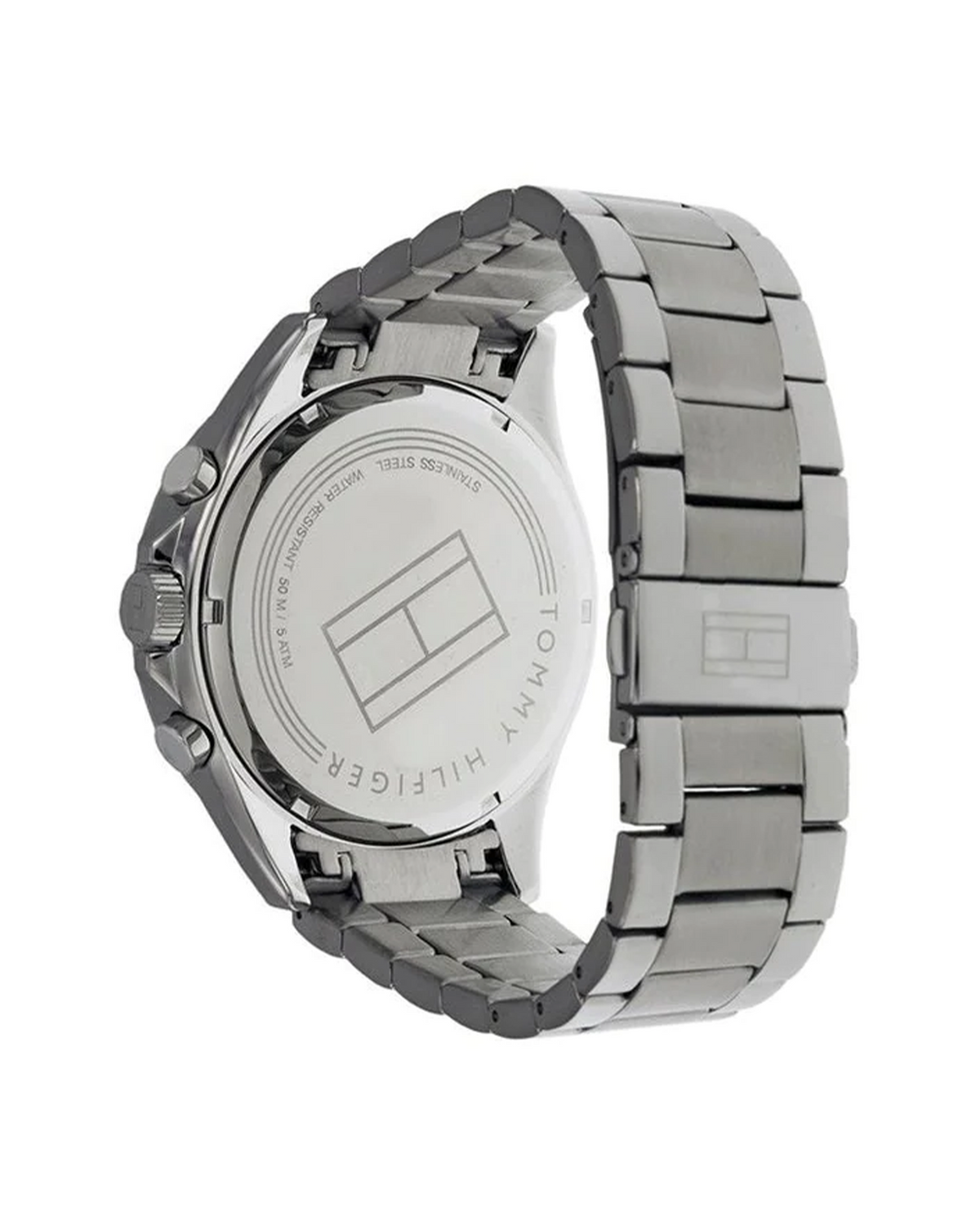 Tommy Hilfiger Luke 1791122 men's stainless steel watch with black dial, 46mm case