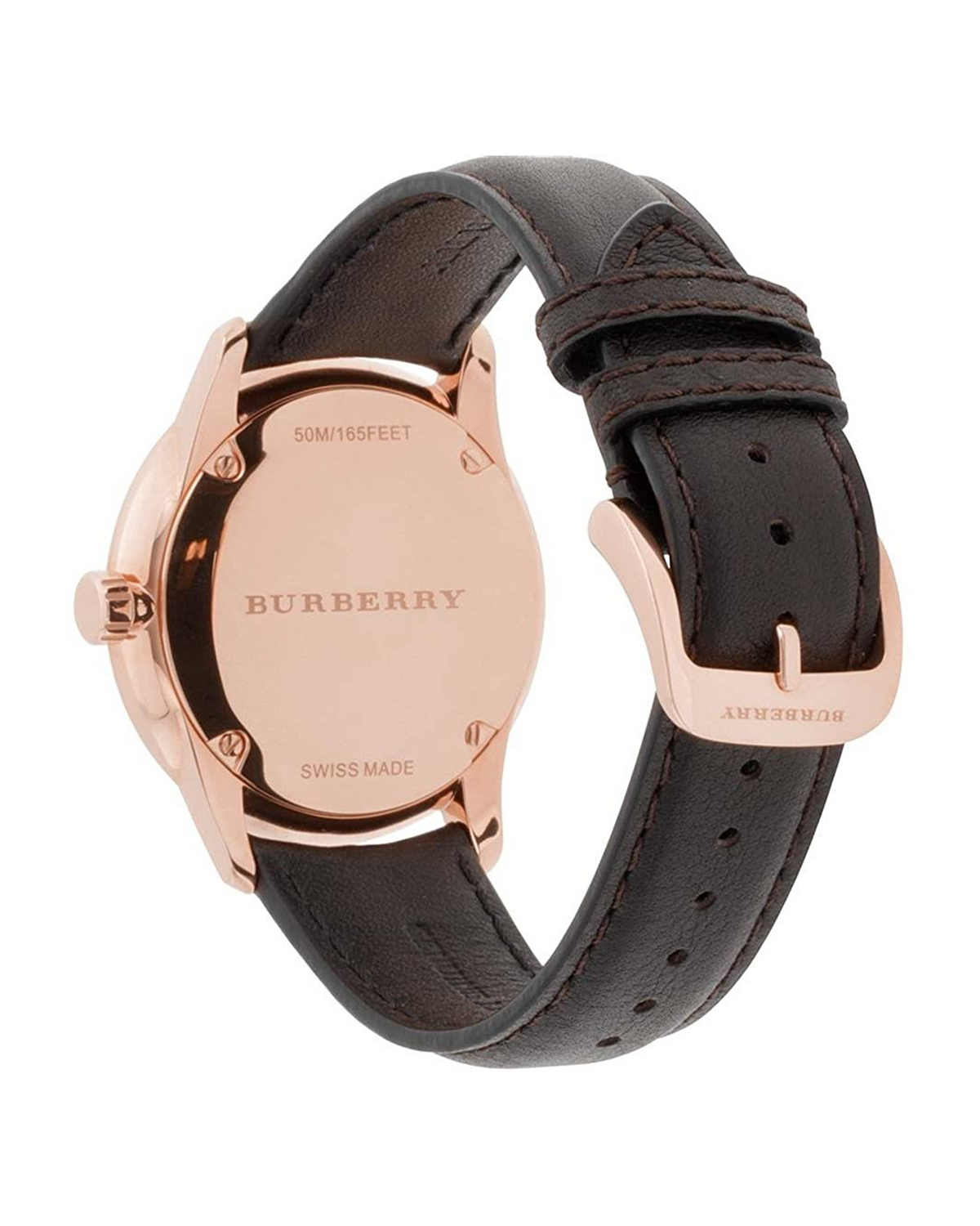 Burberry Classic BU10012 – side view of rose gold PVD case