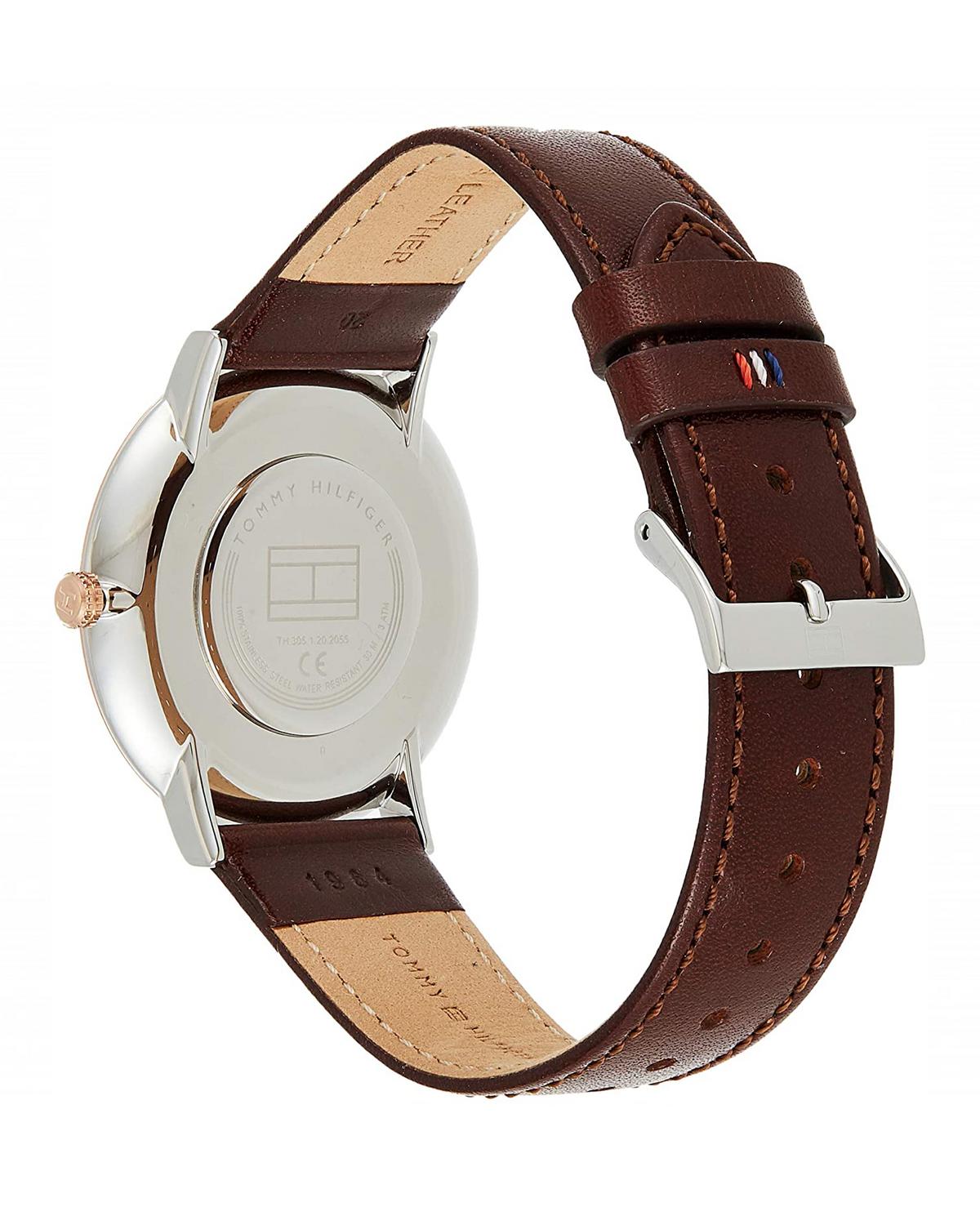 Tommy Hilfiger James 1710354 watch, dark blue dial, two-tone steel/gold case - side view