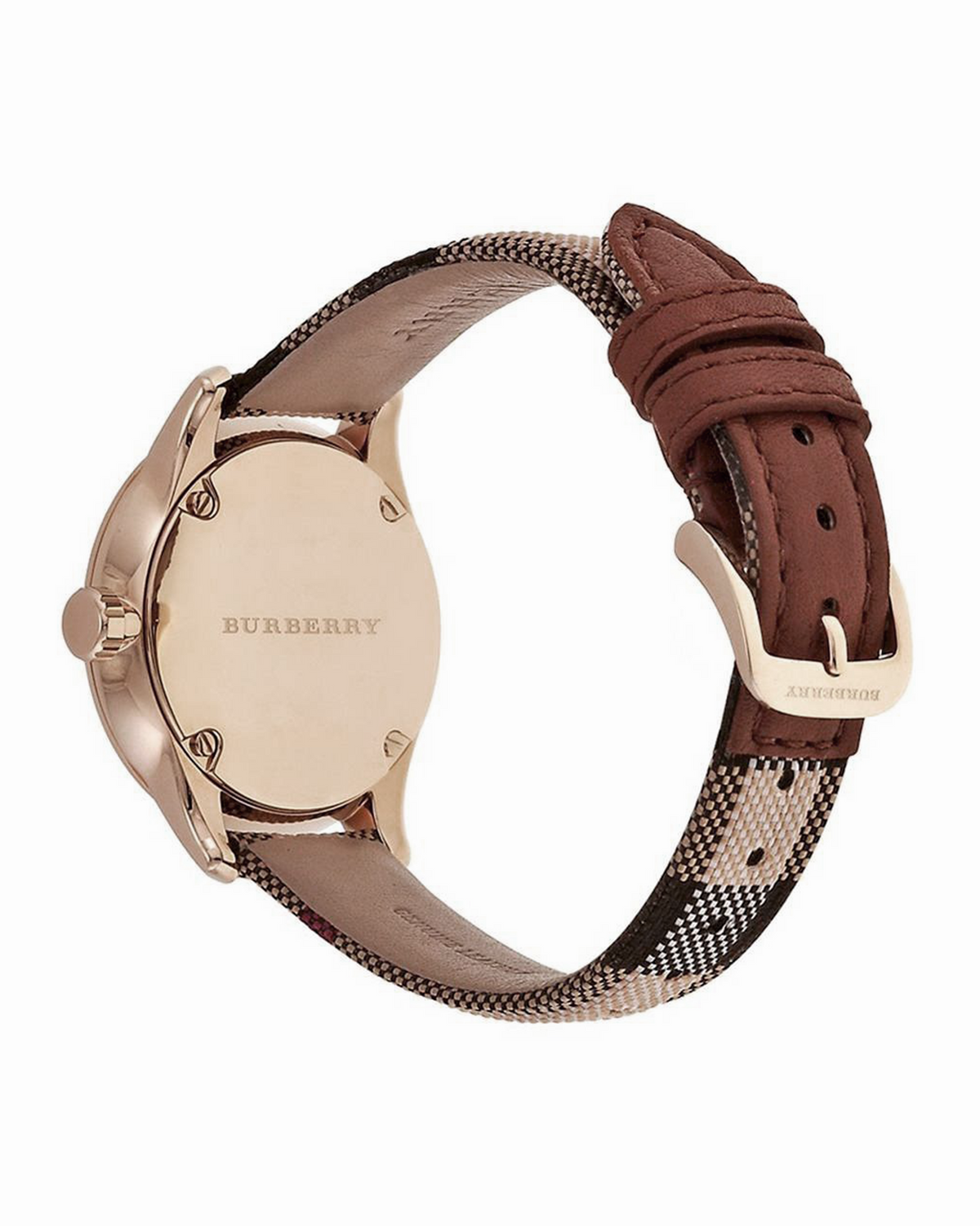 Burberry Classic BU10104 – side view of gold-plated case