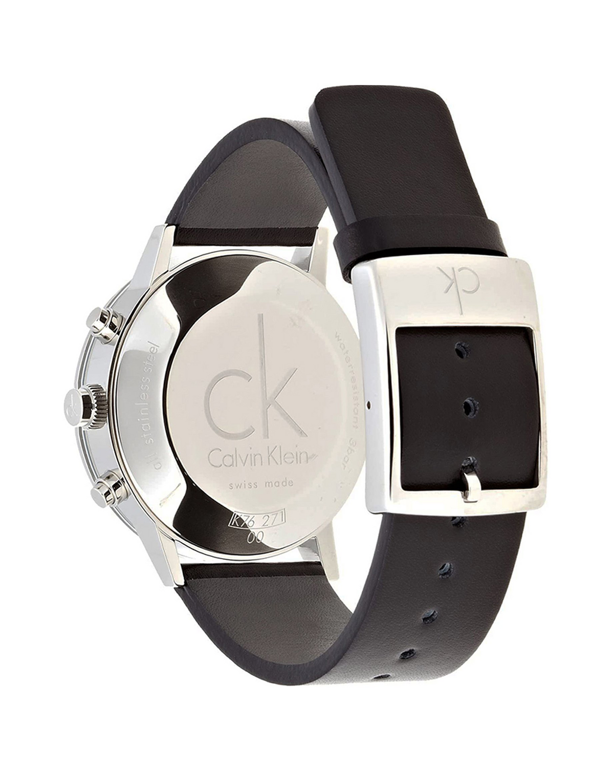 Calvin Klein Post Minimal Chronograph K7627107 (42mm, Silver-Tone)