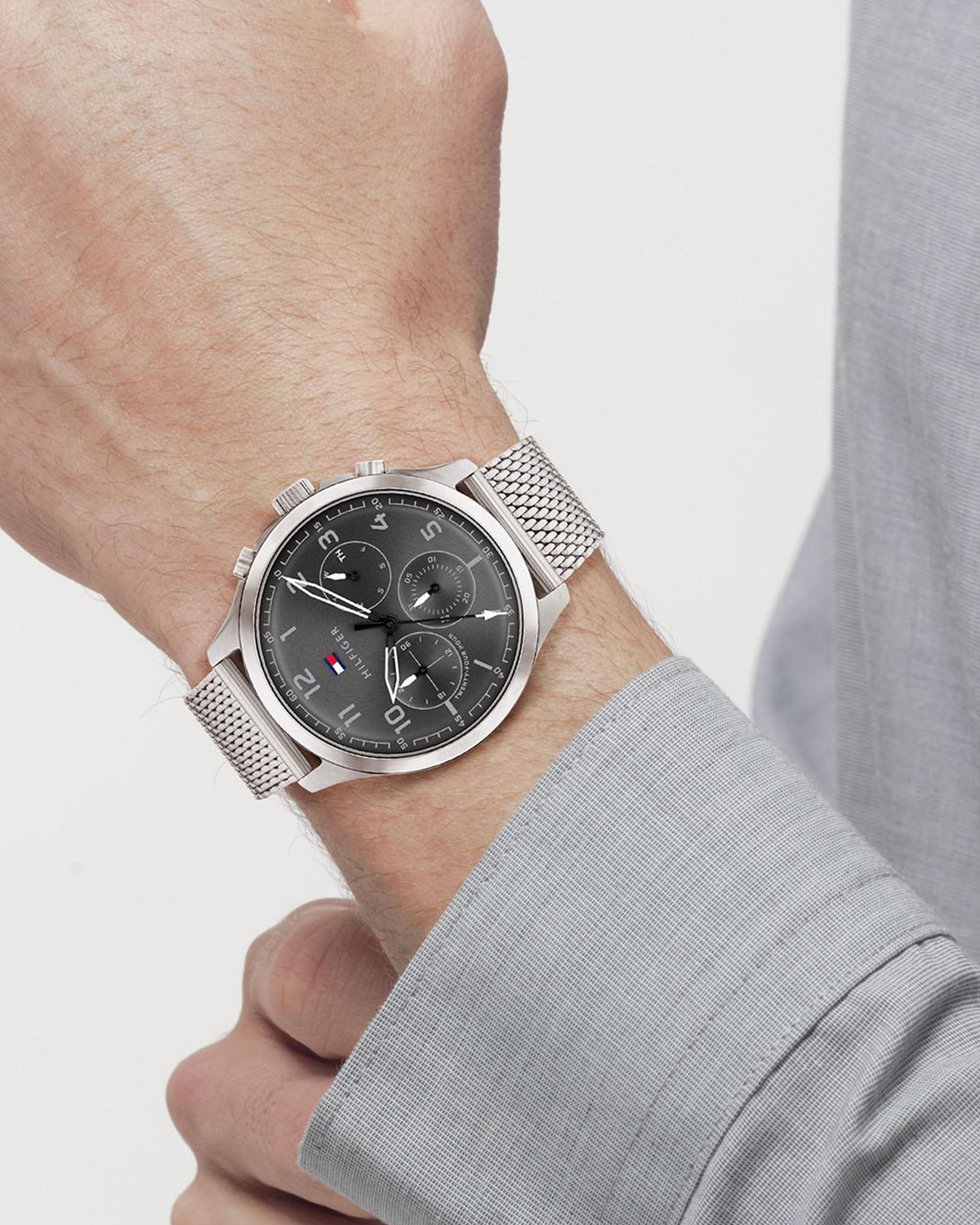 Tommy Hilfiger Asher 1791851 stainless steel multifunction watch - detail view