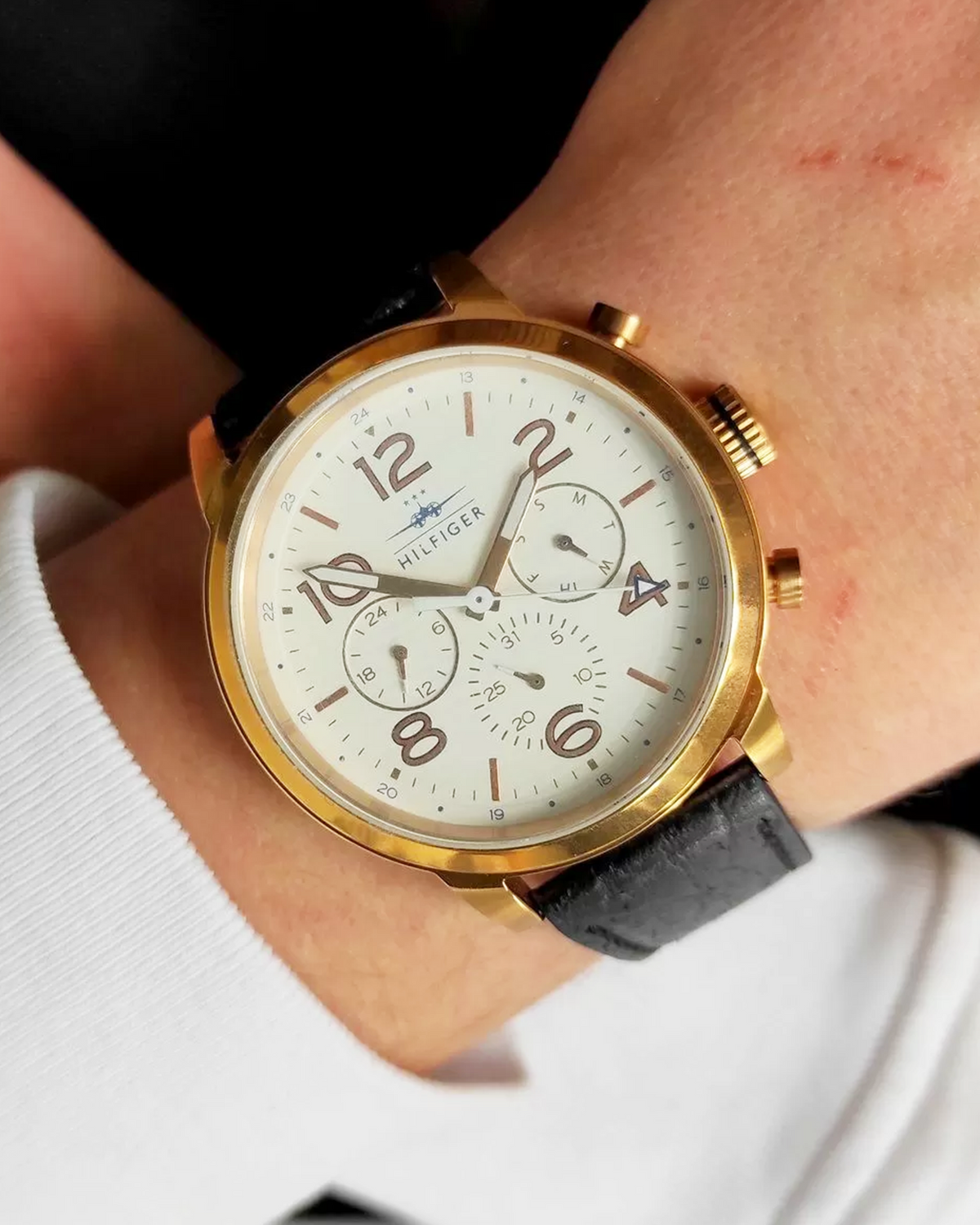 Tommy Hilfiger Jake — 1791236 (Rose Gold Ion-Plated Steel, White Dial)