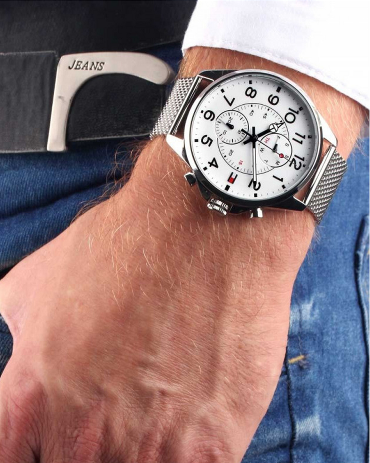 Tommy Hilfiger Dean 1791277 Stainless Steel Silver Dial watch - photo 3