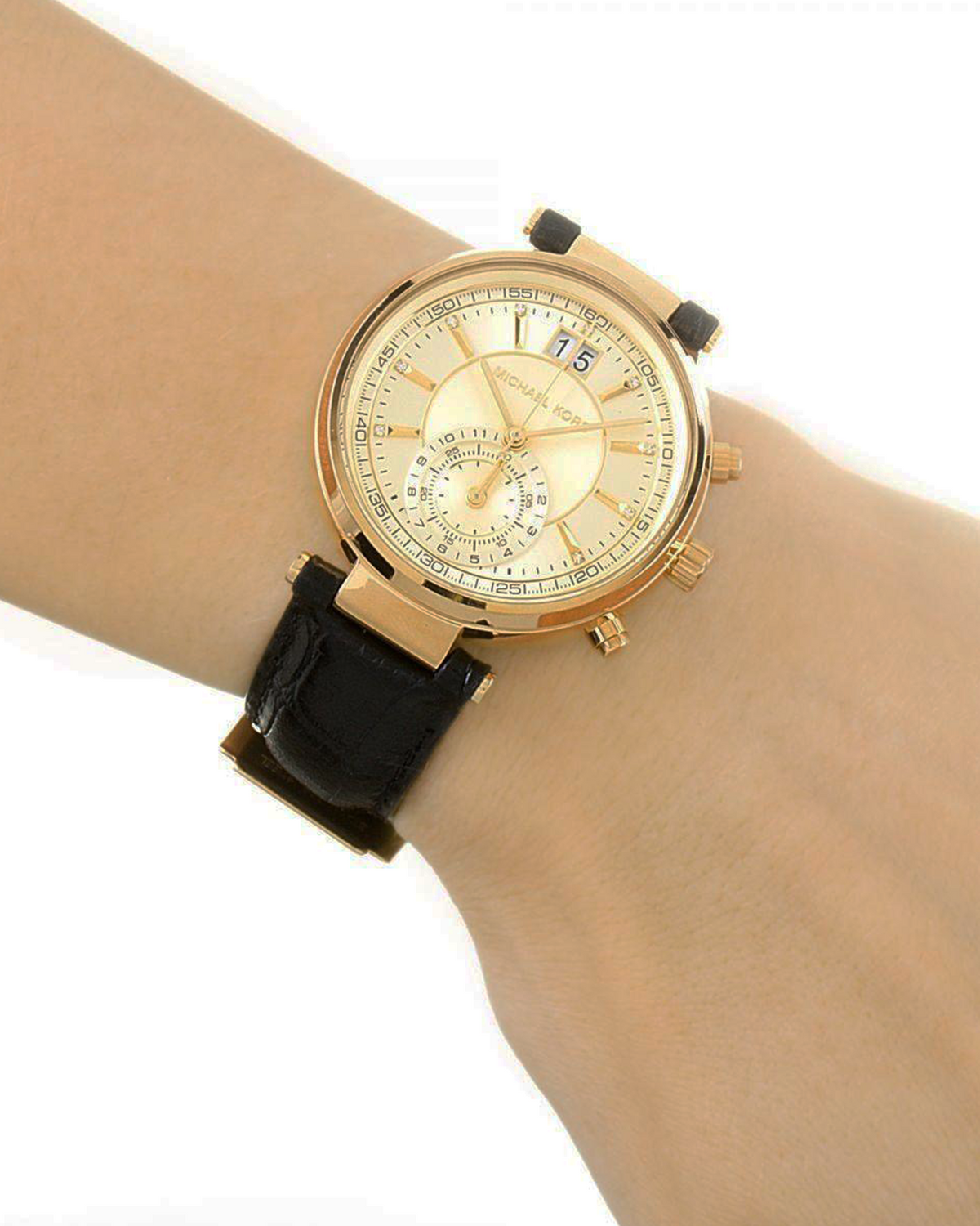 Michael Kors Sawyer MK2433 watch dial detail