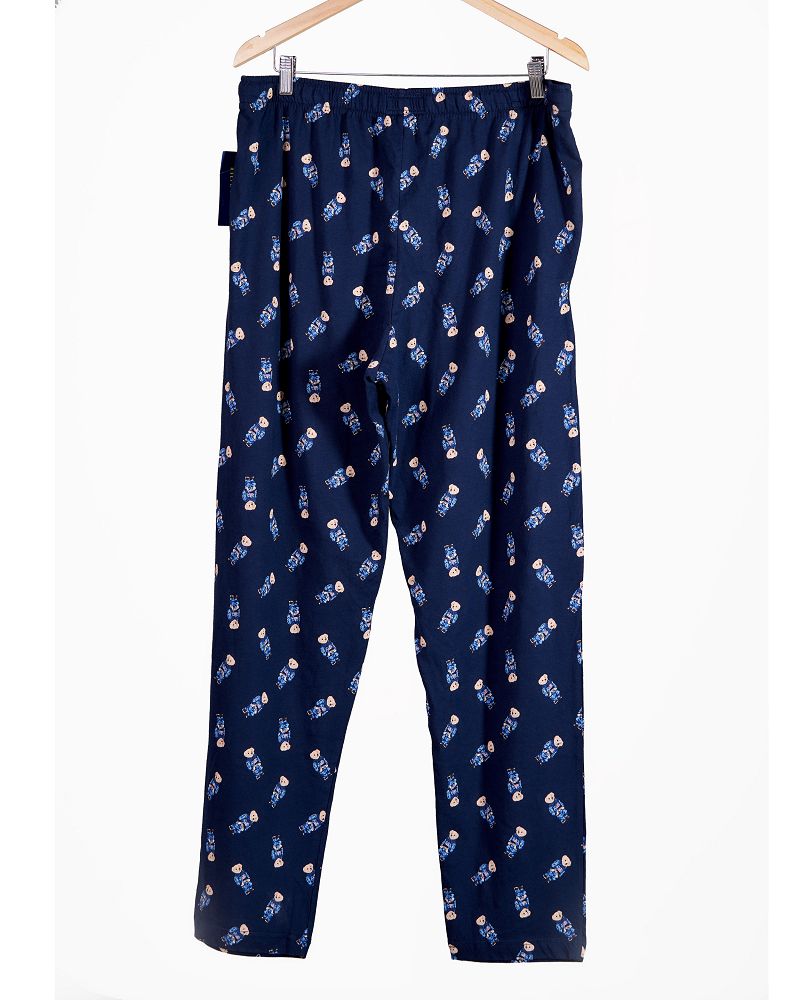 Ralph Lauren Allover Polo Sleep Pant in navy with Polo Bear print
