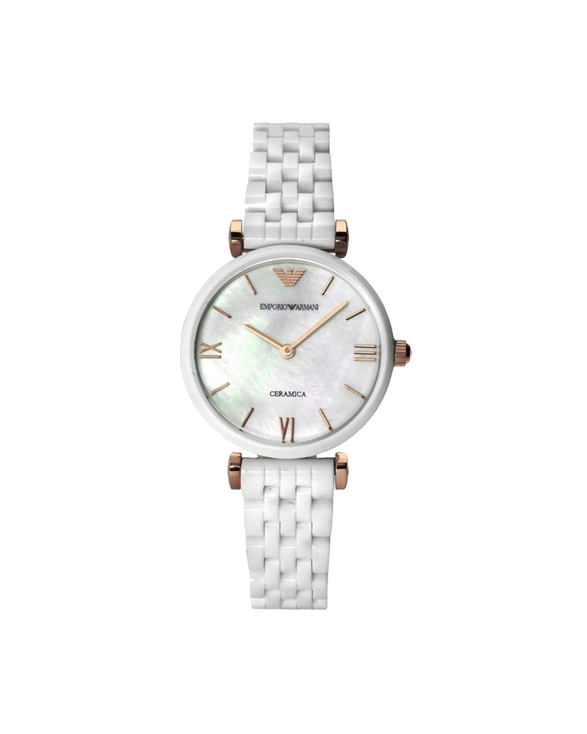 Emporio Armani AR1486 Ceramica White Dial Watch
