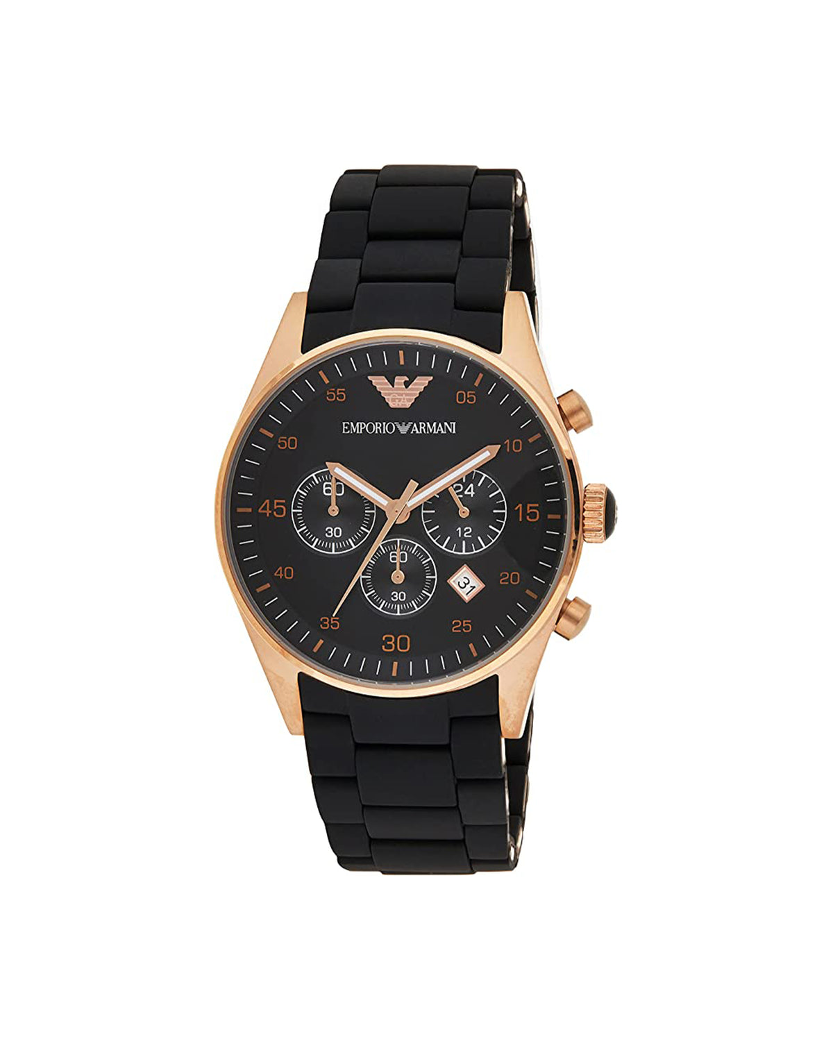 Emporio Armani AR5905 gold-tone chronograph watch – front view