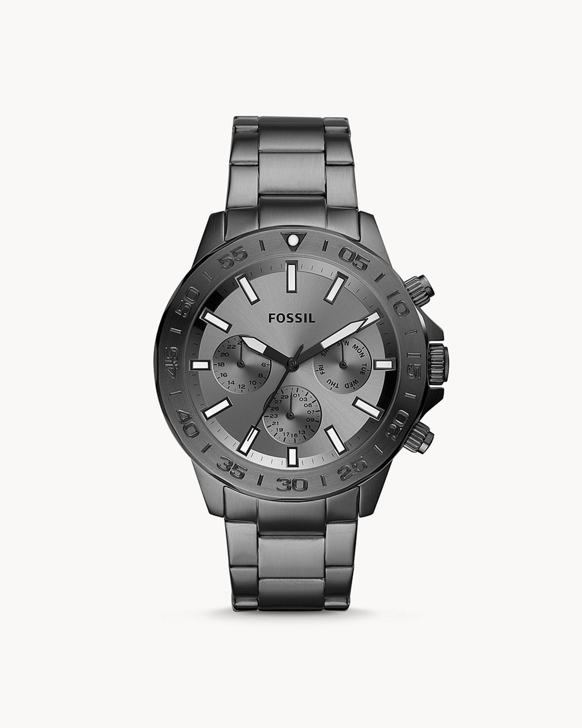 Fossil Bannon BQ2491 (45mm, Silver-Tone)