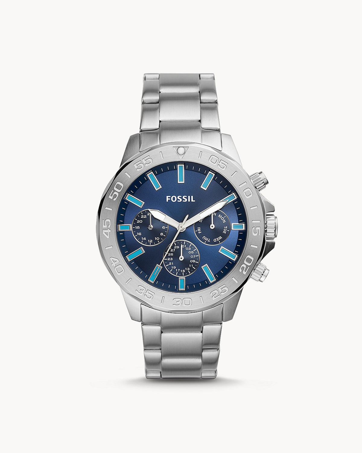 Fossil Bannon BQ2503 (45mm, Silver-Tone)
