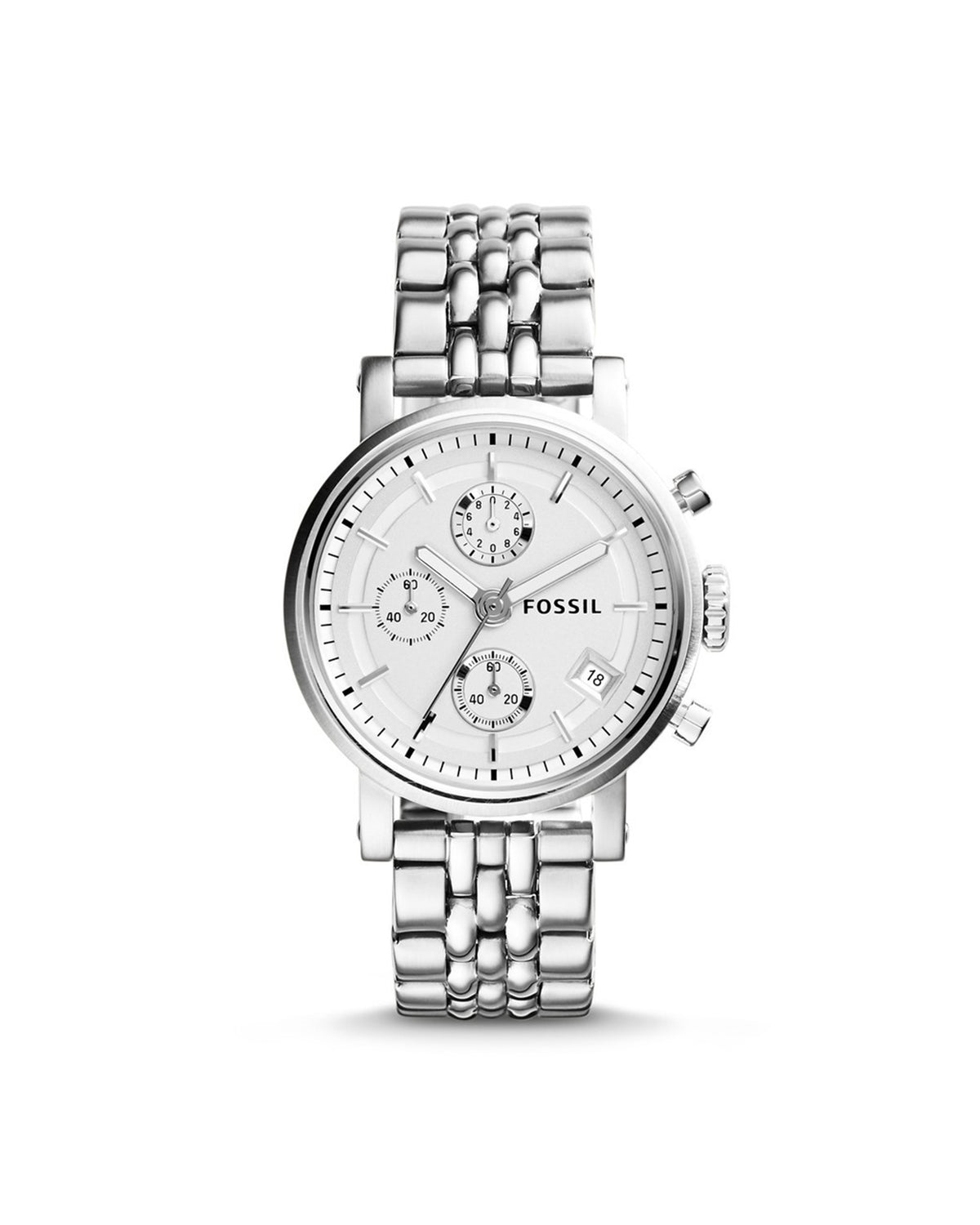 Fossil Boyfriend ES2198 (40mm, Silver-Tone)