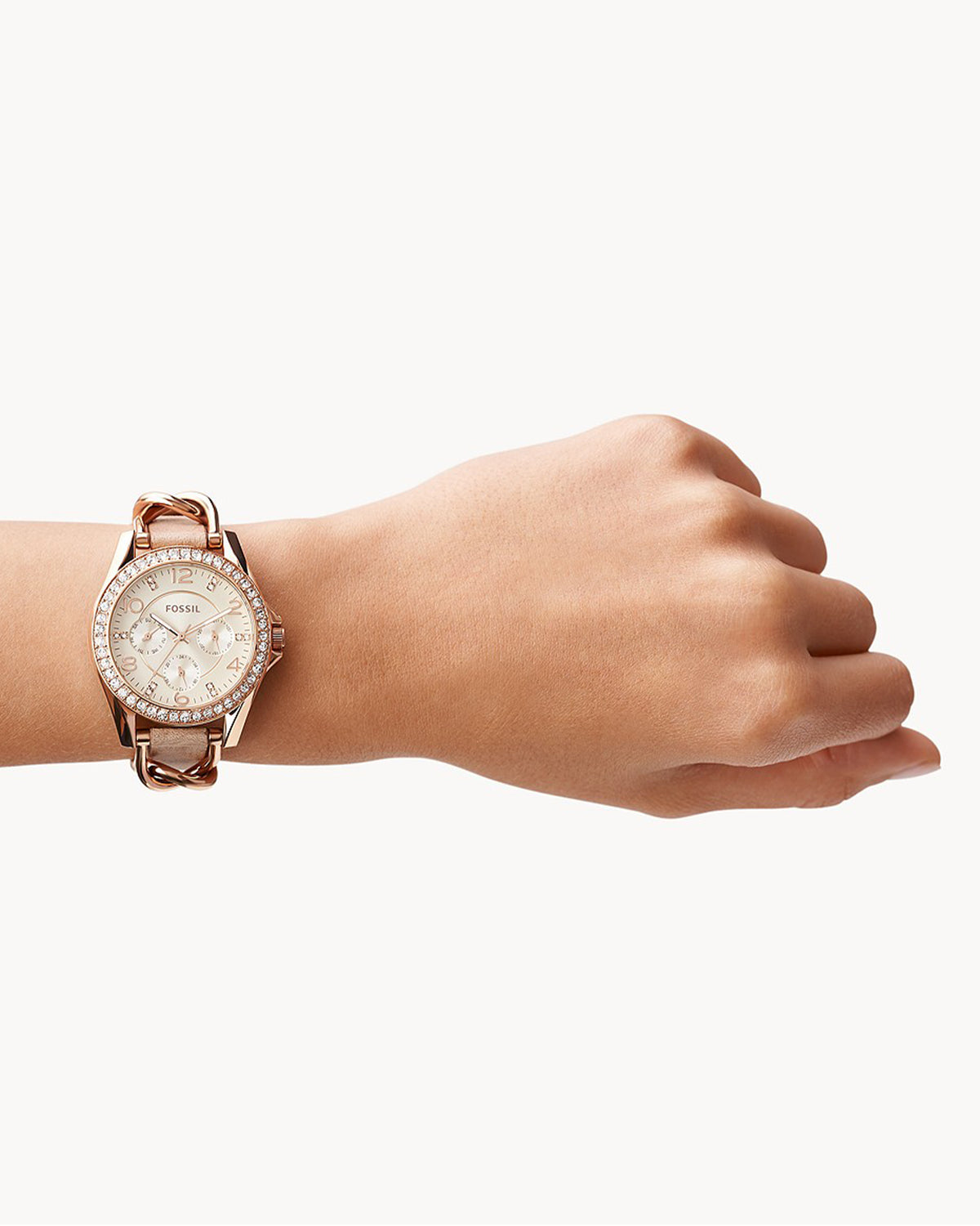 Fossil Riley ES3466 (38mm, Rose Gold-Tone)