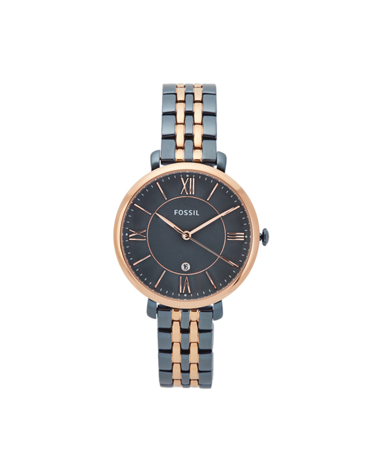 Fossil Jacqueline ES4321 (36mm, Black and Rose Gold-Tone)