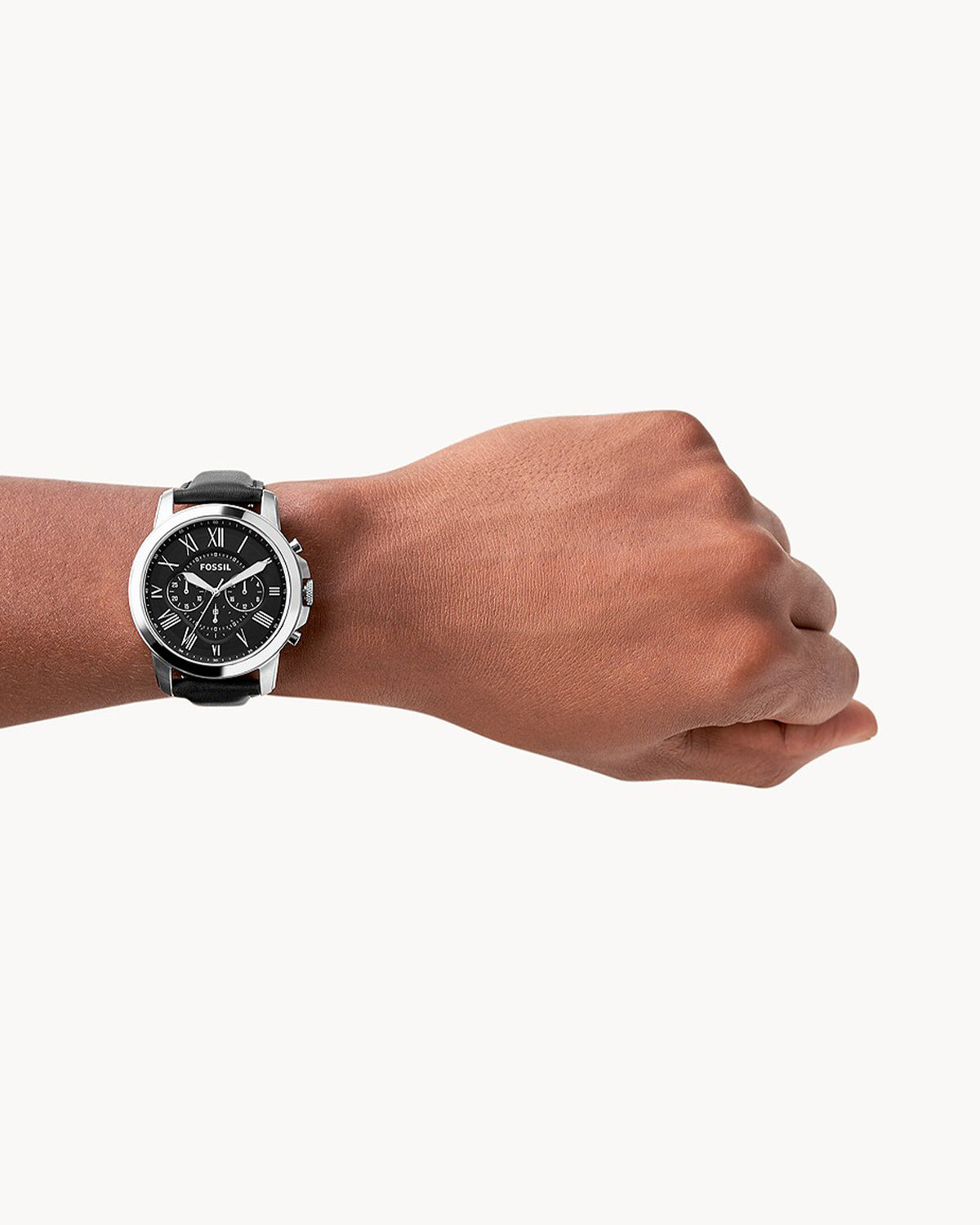 Fossil Grant FS4812 (44mm, Silver-Tone)