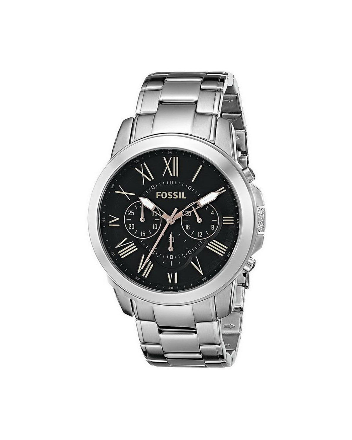 Fossil Grant Chronograph FS4994 (44mm, Silver-Tone)
