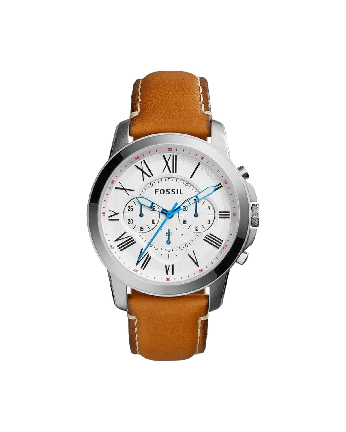Fossil Grant Chronograph FS5060 (43mm, Silver-Tone)