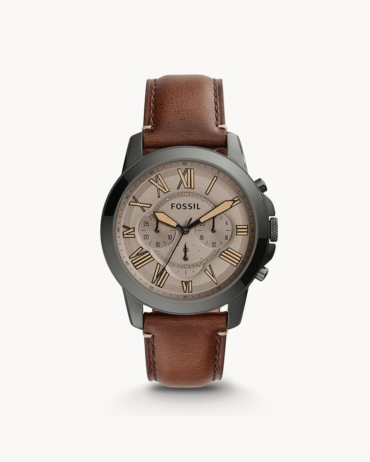Fossil Grant Chronograph FS5214 (44mm, Silver-Tone)
