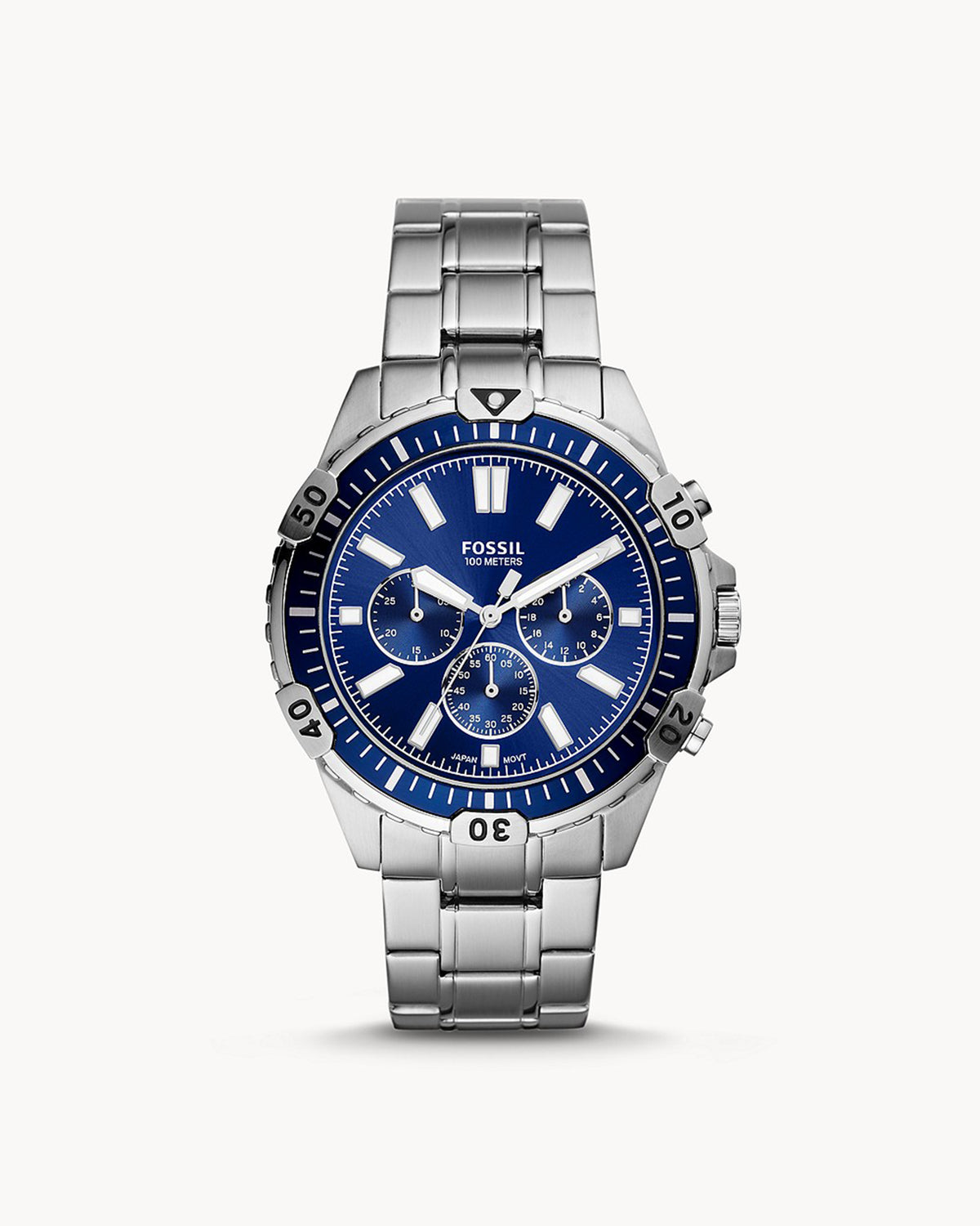 Fossil Garrett FS5623 (44mm, Silver-Tone)