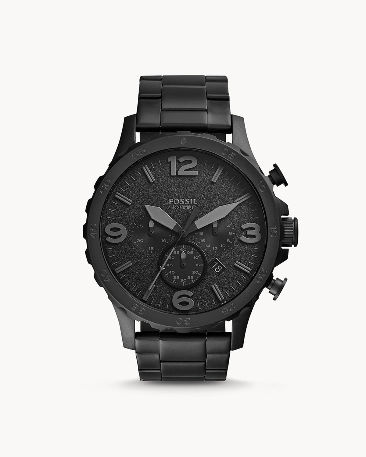 Fossil Nate Chronograph JR1401 (50mm, Black)