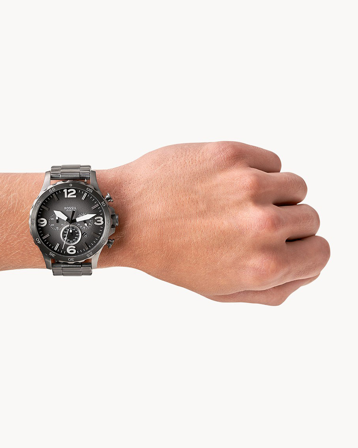 Fossil Nate Chronograph JR1437 (50mm, Gunmetal)
