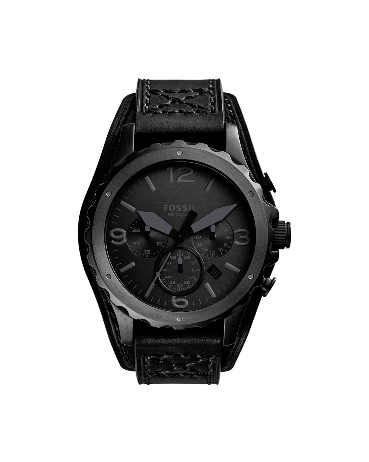 Fossil Nate JR1510 (46mm, Black)