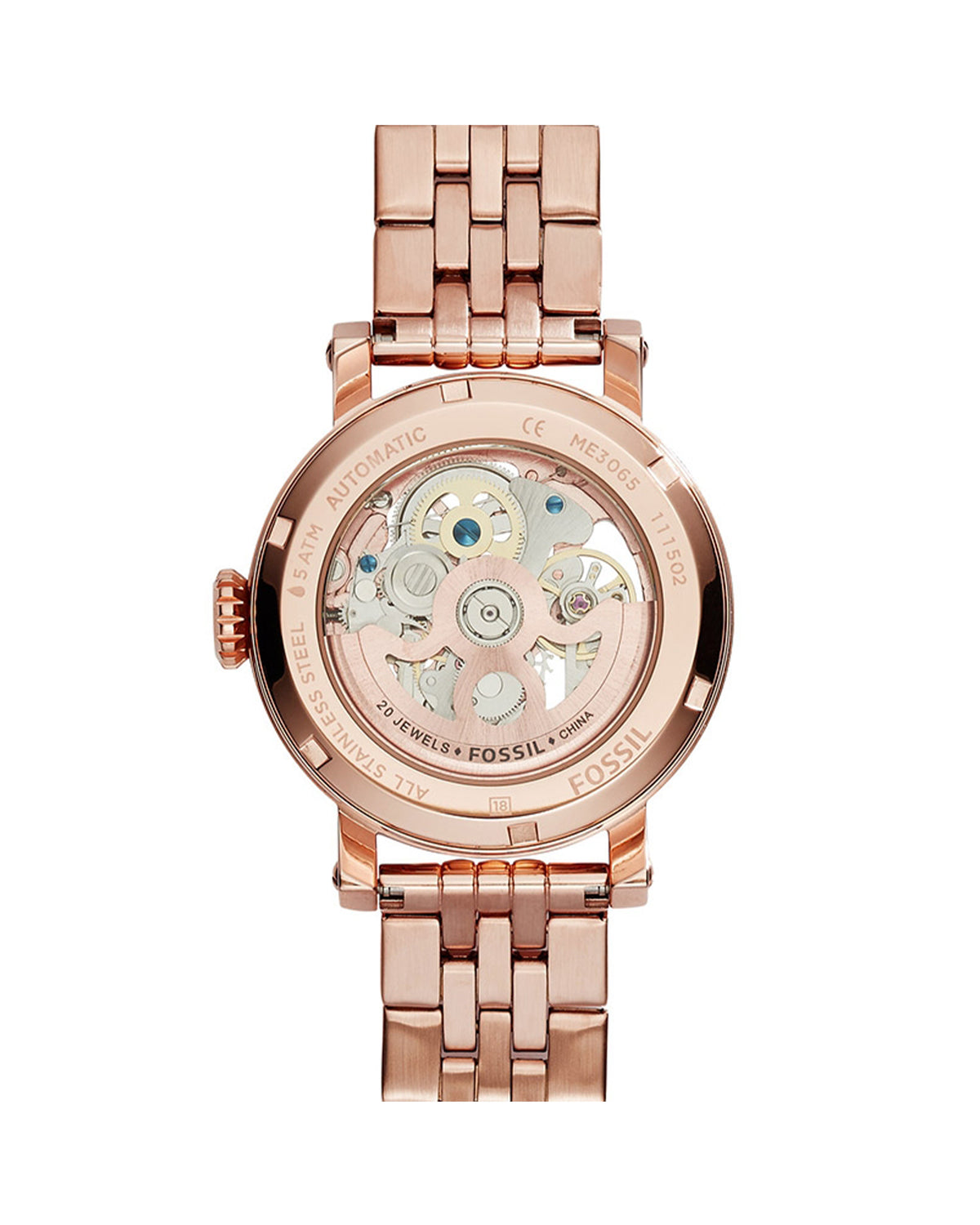 ME3065 Fossil Boyfriend Skeleton Ladies Watch