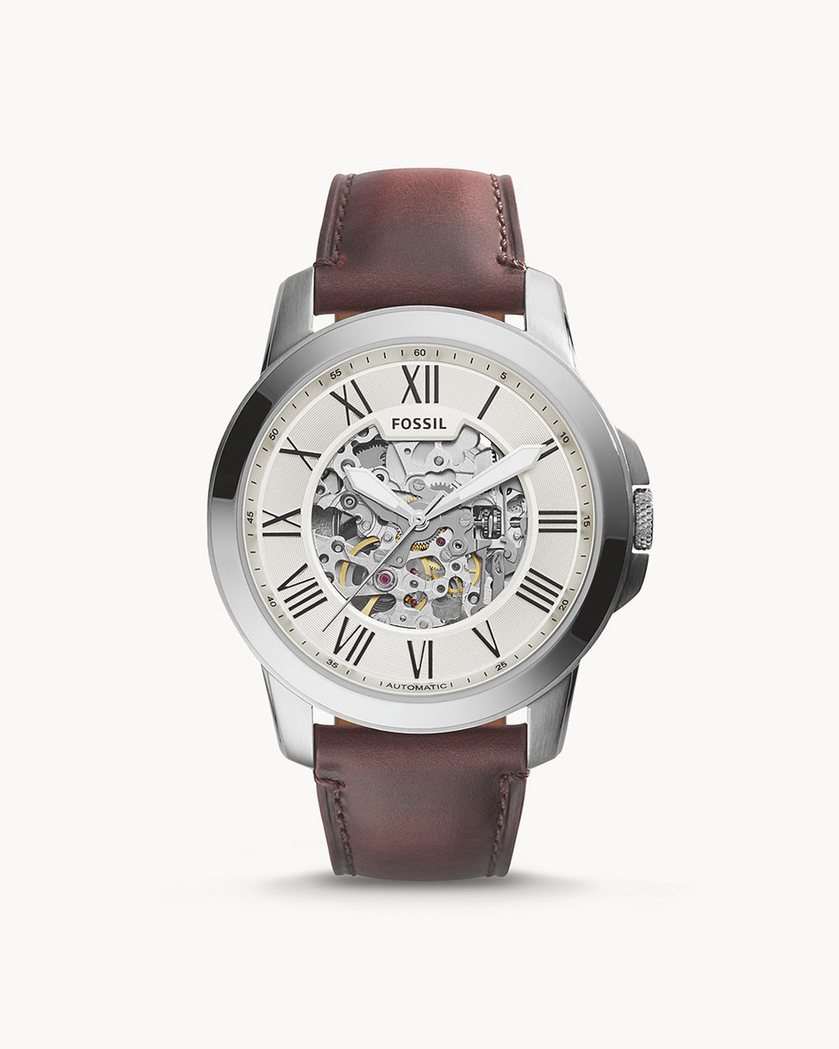 Fossil Grant Automatic ME3099 (45mm, Silver-Tone)