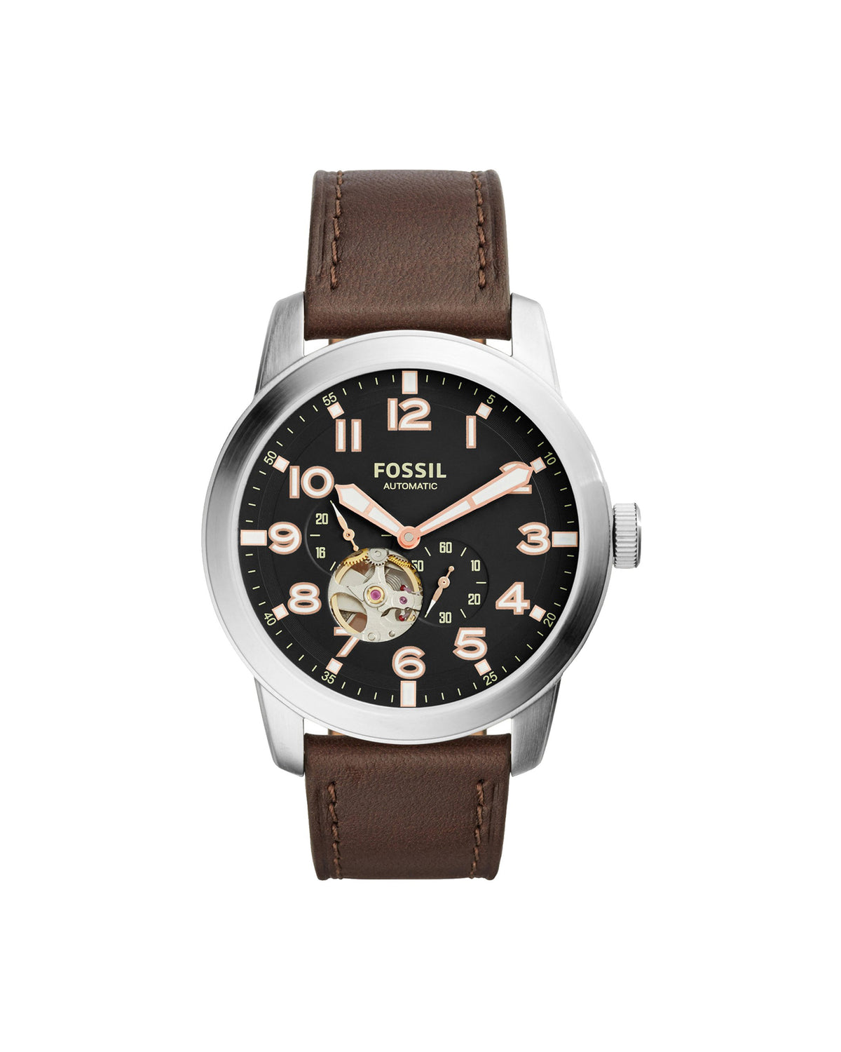 Fossil Pilot ME3118 (44mm, Silver-Tone)