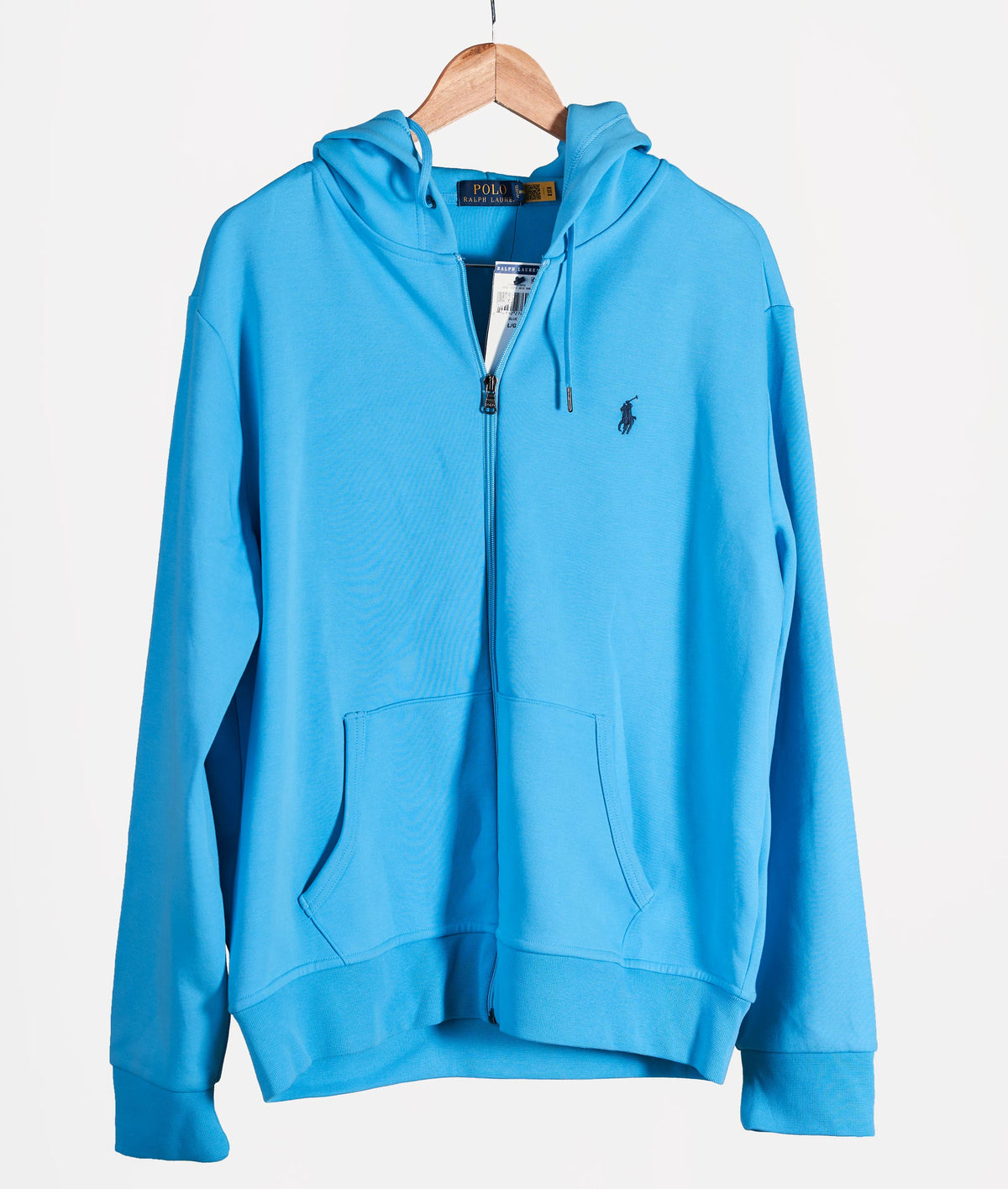 Ralph Lauren Double Knit Full-Zip Hoodie in blue - 755.boutique Ghana