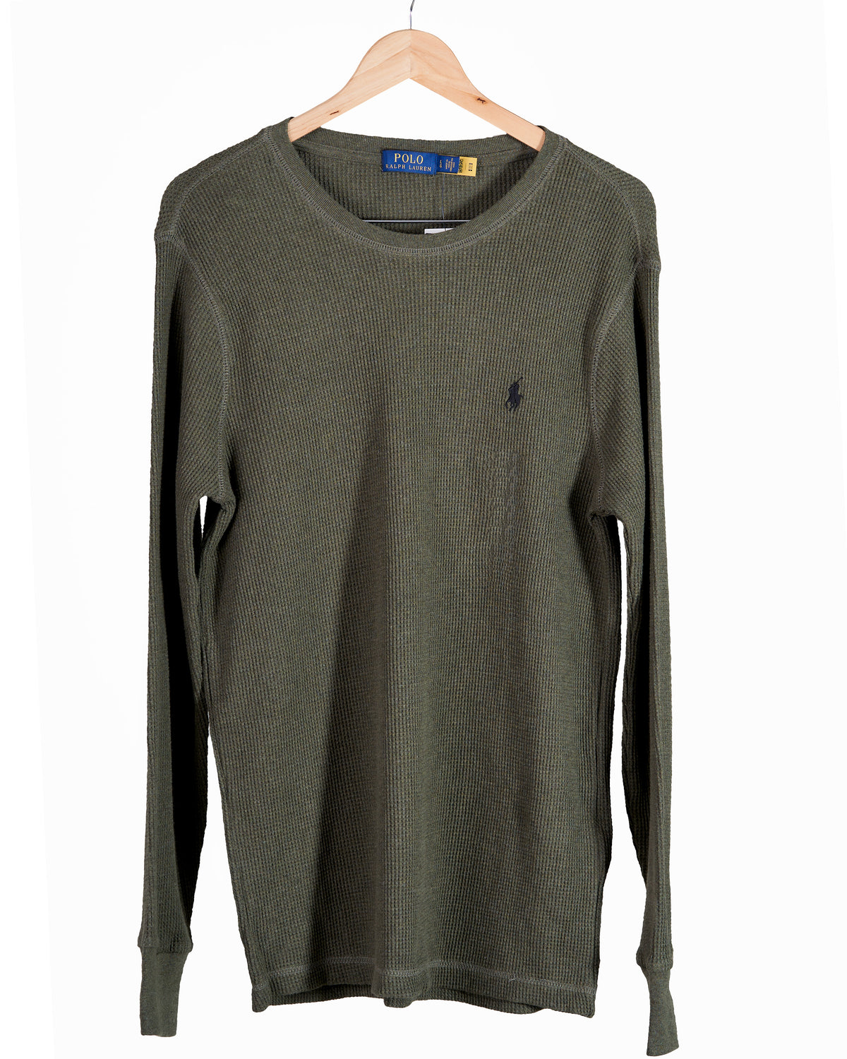 Ralph Lauren Cashmere Waffle Knit Sweater in army green
